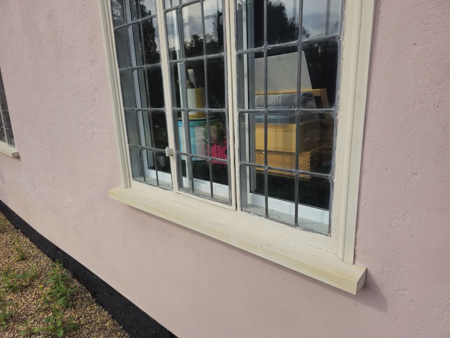 Glazing bars on a bespoke timber window