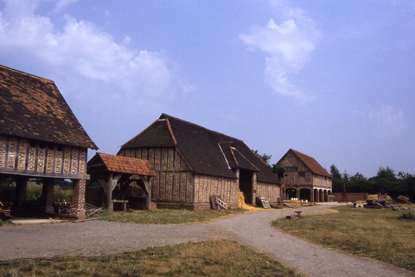 Traditional oak joint in a Suffolk timber-framed house