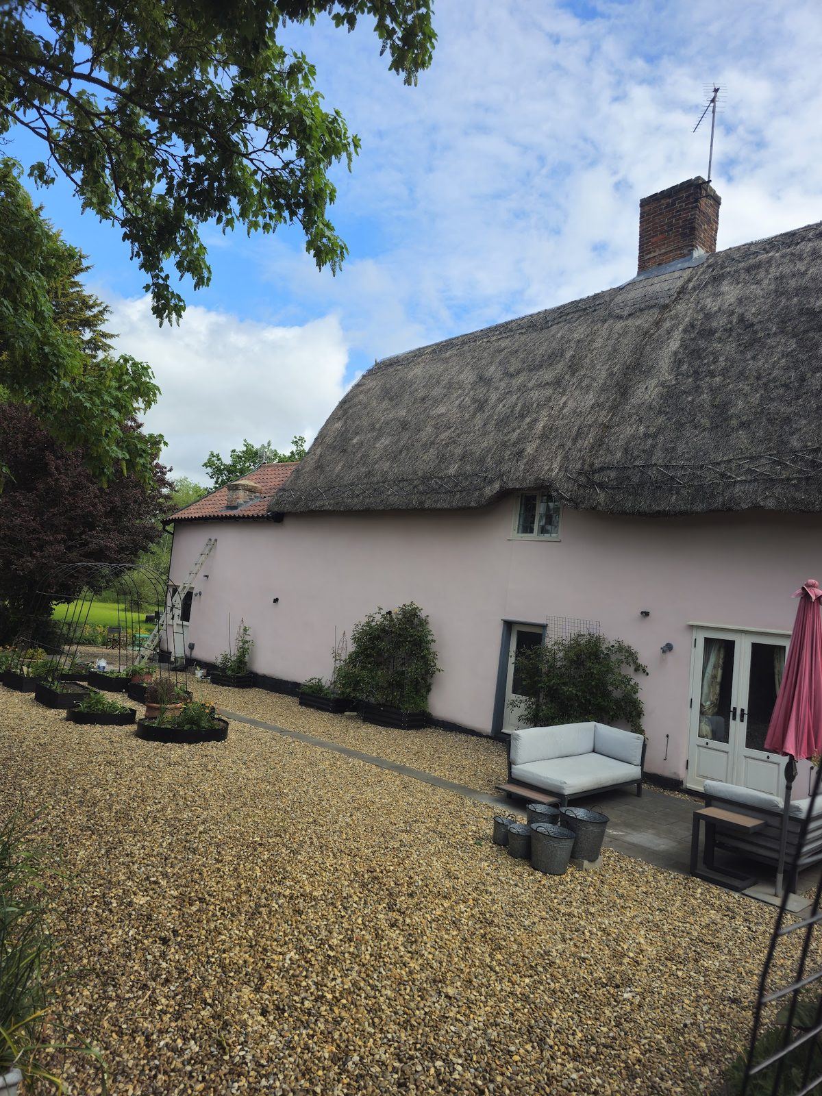 Thatched period cottage restored in Suffolk